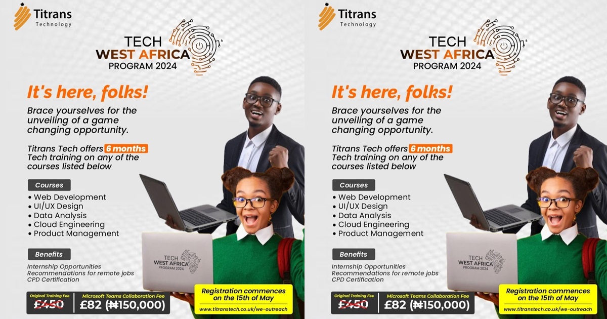 Unlock your tech doubtless: Sizable tech coaching nick charge for Nigerians by UK’s Titrans Technology