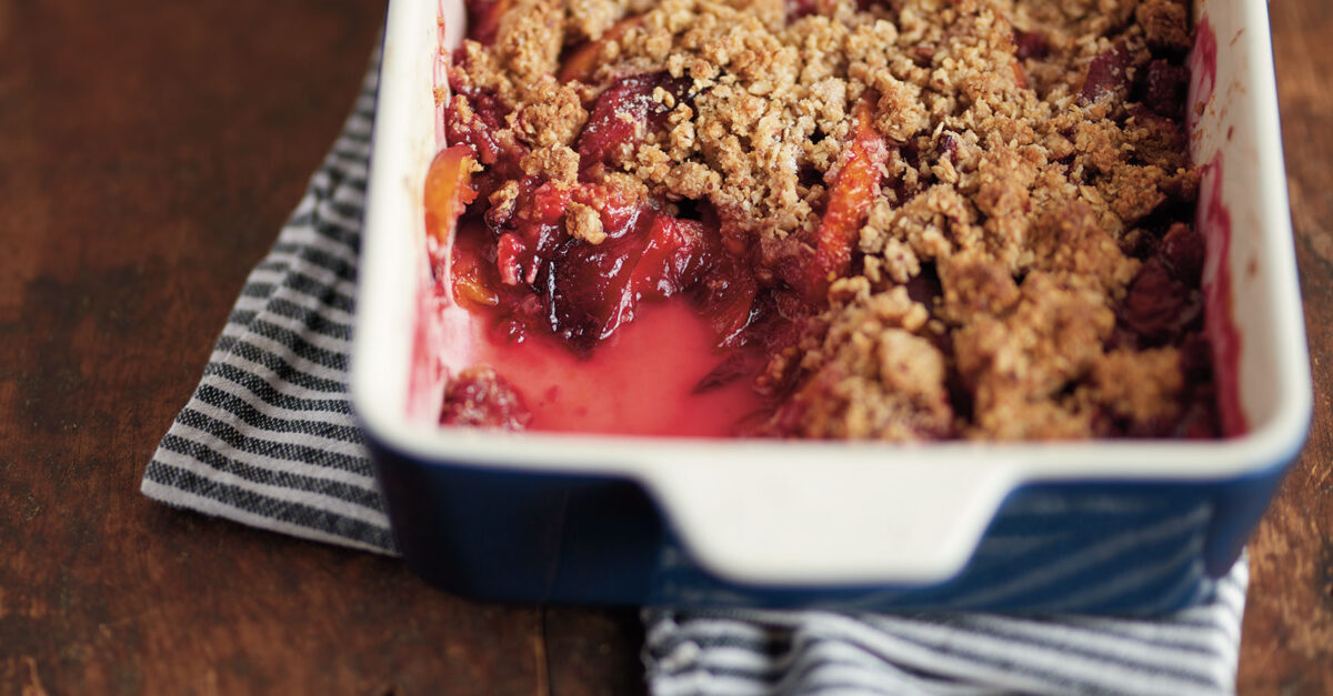 Nectarine-Plum Crisp