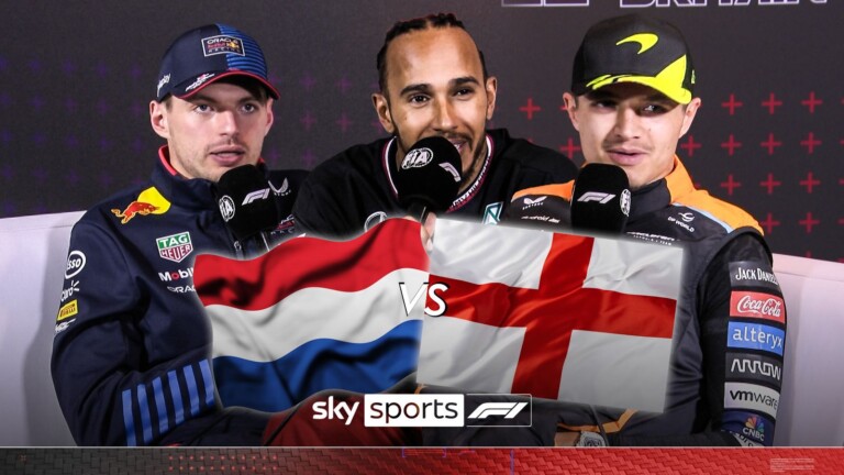 ‘I text Virgil a bit!’ | Max Verstappen, Lando Norris and Lewis Hamilton give their take on England vs Netherlands | F1 News | Sky Sports