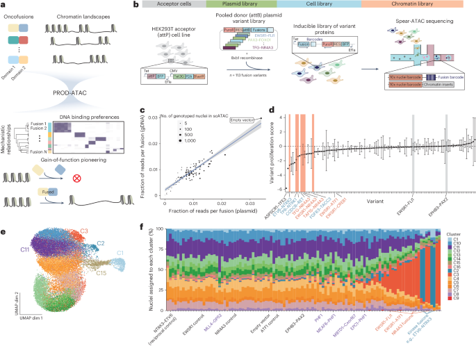 Large-scale discovery of chromatin dysregulation induced by oncofusions and other protein-coding variants