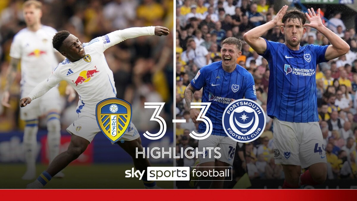 Leeds United 3-3 Portsmouth | Championship highlights | Football News | Sky Sports