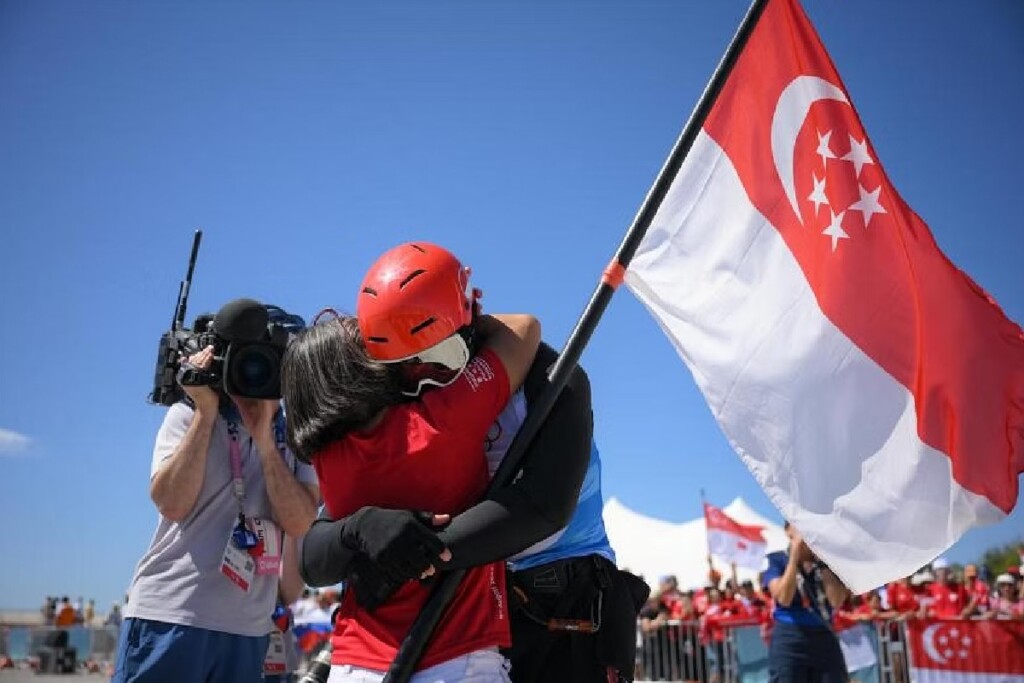 Olympic kitefoiling medallist Max Maeder hasn’t ‘finished sulking but putting a smile on right now’ after race, Singapore News