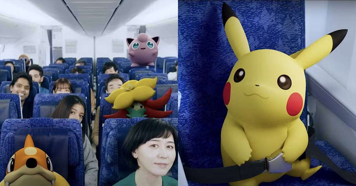 Japan’s ANA airline releases safety in-flight video featuring Pokemon characters on Pikachu-themed aircraft, Lifestyle News