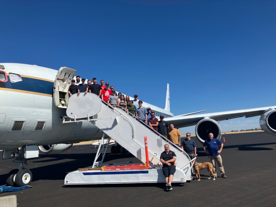 Beyond the Textbook: DC-8 Aircraft Inspires Students in Retirement