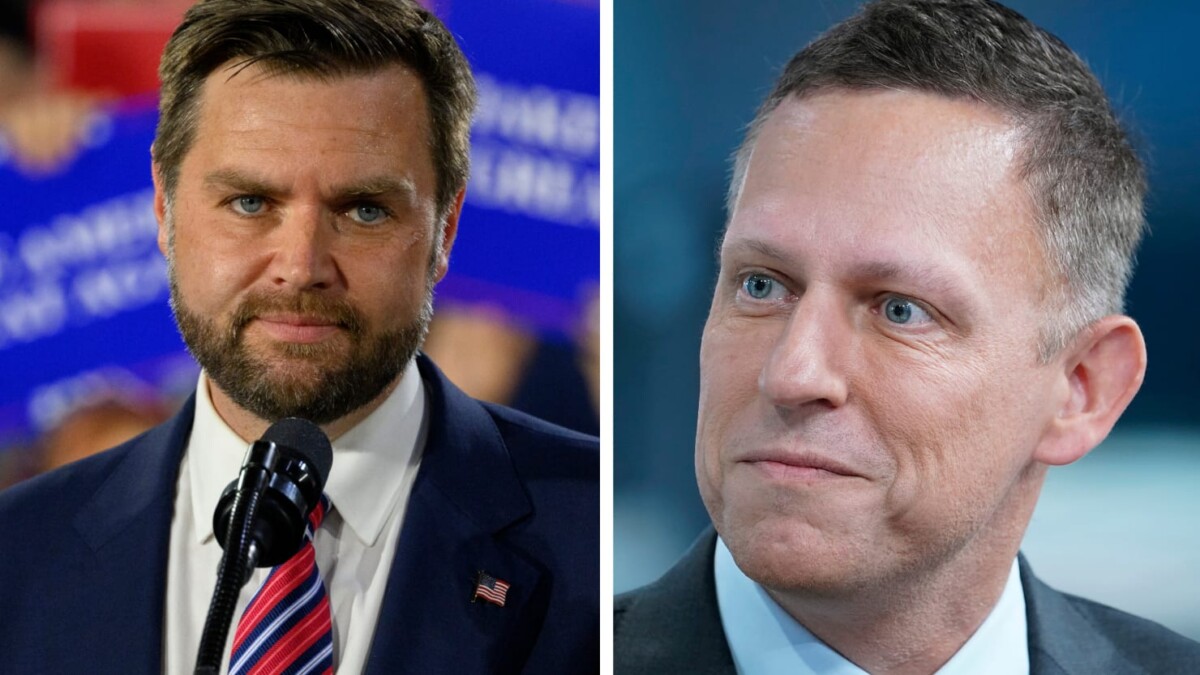 JD Vance Begs His Old Billionaire Boss Peter Thiel for Campaign Cash