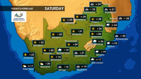 Weather forecast | Saturday, 7 September 2024