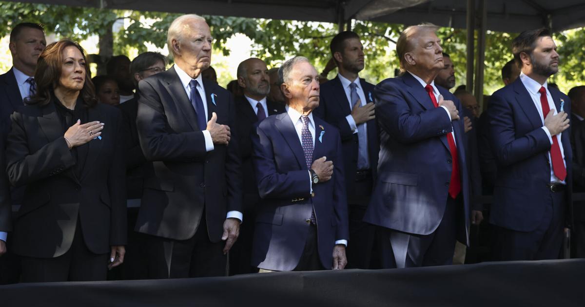 9/11 anniversary brings Biden, Harris and Trump together at ground zero