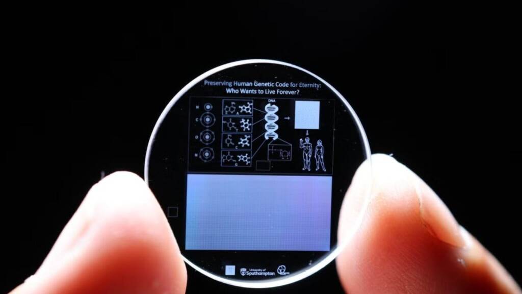 Human genome stored on 5D memory crystal which can last billions of years