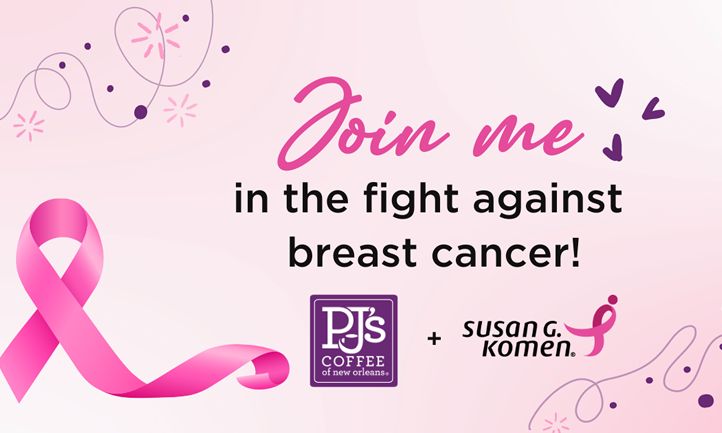 PJ’s Coffee Brews Partnership with Susan G. Komen for Breast Cancer Awareness Month