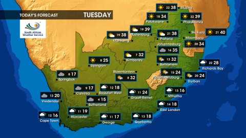 Weather forecast | Tuesday, 5 November 2024