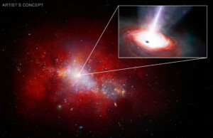 Astronomers Find Early Fast-Feeding Black Hole Using NASA Telescopes