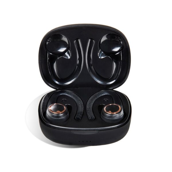 air active 2.0 matte black rose gold sport earbuds (in ear wireless headphones)