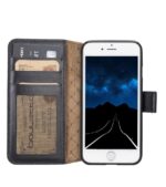 apple iphone 7 8 se2 se3 series leather book case phone cases