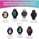 Kf S28b66f2fa41041b6888ebed6ccc856eff Silicone Strap For Samsung Galaxy Watch 7 6 5 4 44mm 40mm 5 Pro 45mm Bracelet