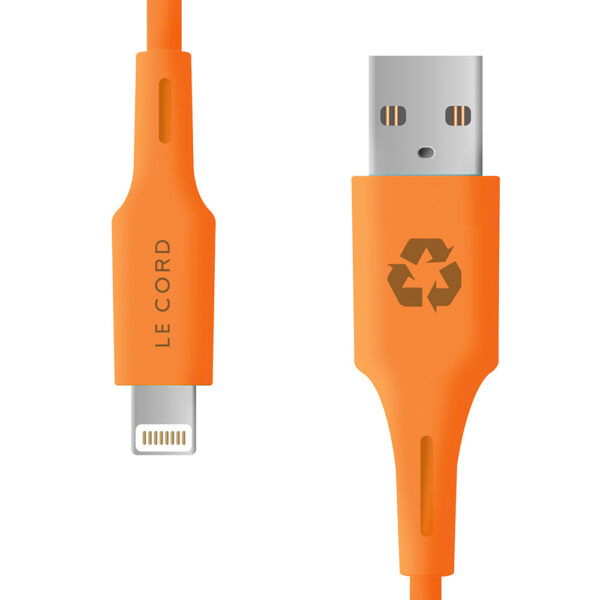 sunset iphone lightning cable · 1.2 meter · made of recycled plastics